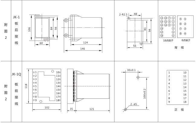 SSJ2-10C交流斷電延時繼電器外形及開孔尺寸圖片二 SSJ2-10C交流斷電延時繼電器外形及開孔尺寸圖片二